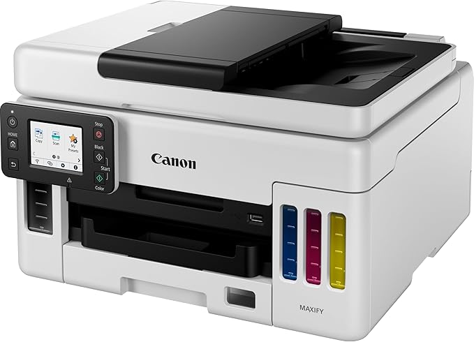 Canon MAXIFY GX6040 Multifunction Printer – Print, Copy, Scan, Wi-Fi, Ethernet, MegaTank Canon MAXIFY GX6040 Multifunction Printer – Print, Copy, Scan, Wi-Fi, Ethernet, MegaTank